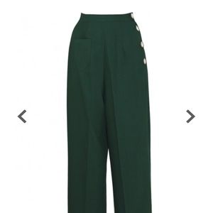 Vivien of Holloway Katherine Green Wide Leg Pants